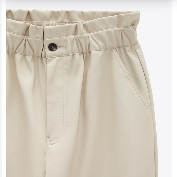 🔥🔥PRICE DROP-ZARA FAUX LEATHER BAGGY PANTS - Picture 4 of 7